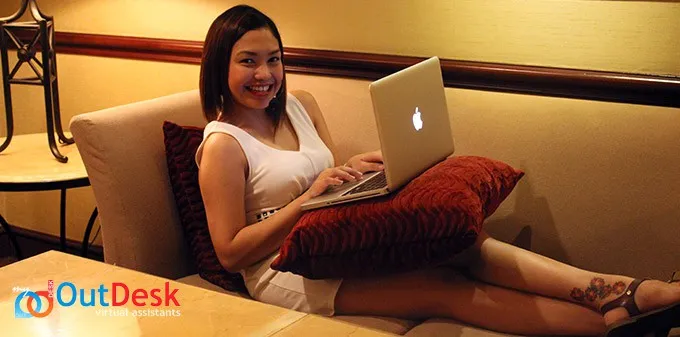 A virtual professional working from a home office
