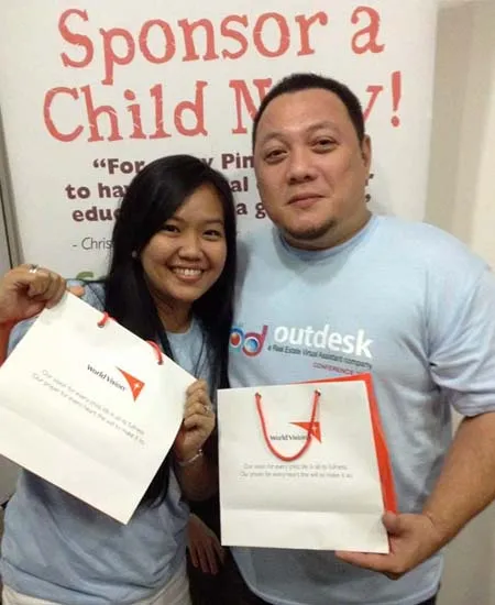 Roche and Mike at the Sponsor a Child MOD Movement